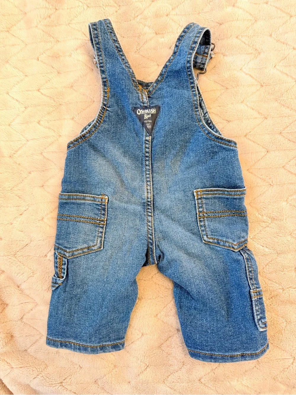 OshKosh B'gosh Faded Blue Denim Toddler Overalls